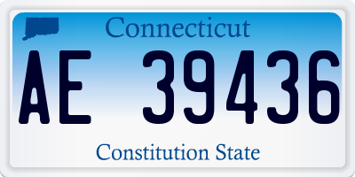 CT license plate AE39436