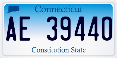 CT license plate AE39440