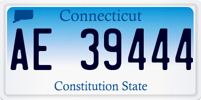 CT license plate AE39444