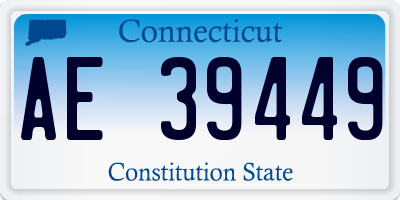 CT license plate AE39449