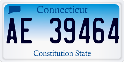 CT license plate AE39464