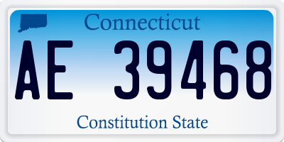CT license plate AE39468