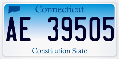 CT license plate AE39505