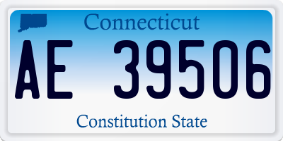 CT license plate AE39506
