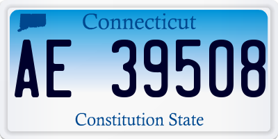 CT license plate AE39508
