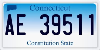 CT license plate AE39511