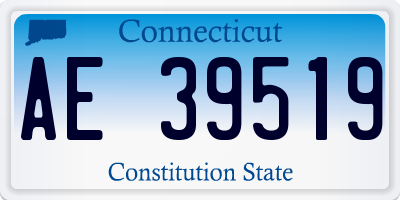 CT license plate AE39519