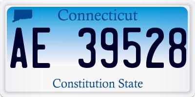 CT license plate AE39528