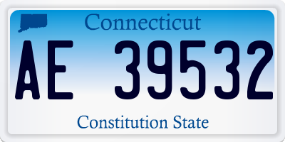CT license plate AE39532
