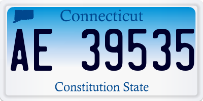CT license plate AE39535