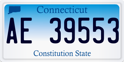 CT license plate AE39553