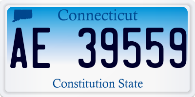 CT license plate AE39559