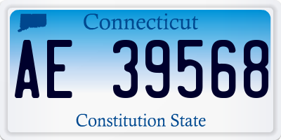 CT license plate AE39568