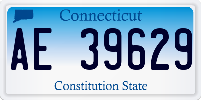 CT license plate AE39629