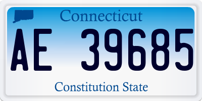 CT license plate AE39685