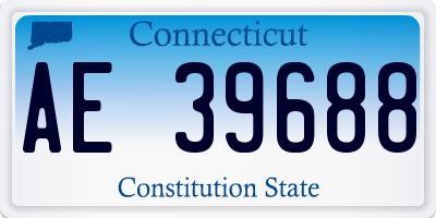 CT license plate AE39688