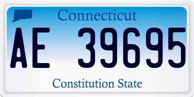 CT license plate AE39695