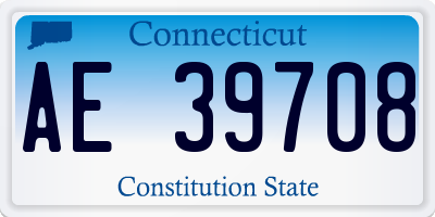 CT license plate AE39708