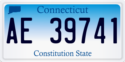 CT license plate AE39741