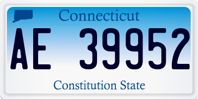 CT license plate AE39952
