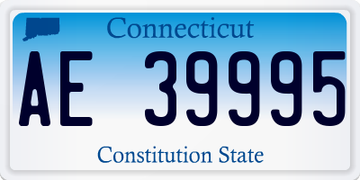 CT license plate AE39995