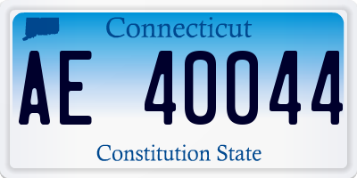 CT license plate AE40044