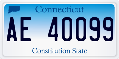 CT license plate AE40099