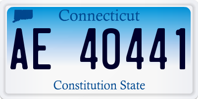 CT license plate AE40441