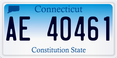 CT license plate AE40461