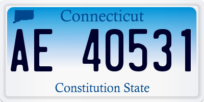 CT license plate AE40531