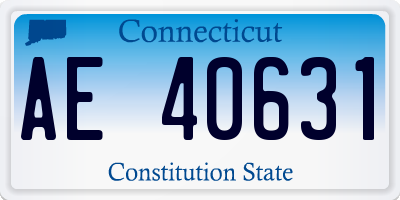CT license plate AE40631