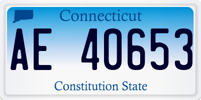 CT license plate AE40653