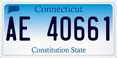 CT license plate AE40661