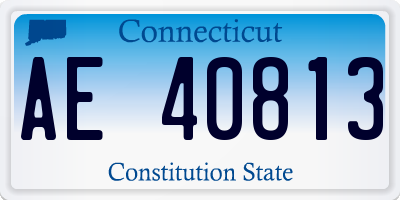 CT license plate AE40813