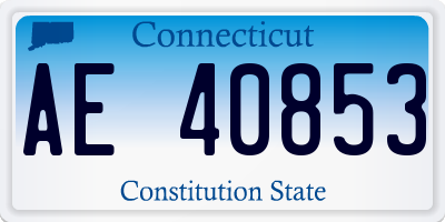 CT license plate AE40853