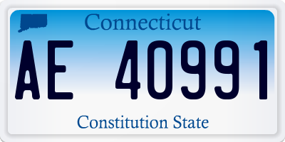 CT license plate AE40991