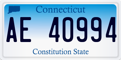 CT license plate AE40994