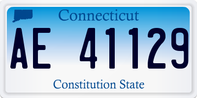 CT license plate AE41129