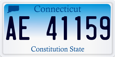CT license plate AE41159
