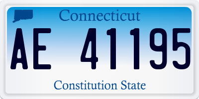 CT license plate AE41195
