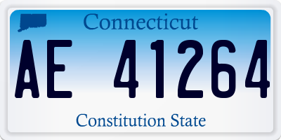 CT license plate AE41264