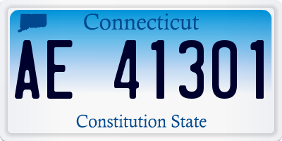 CT license plate AE41301
