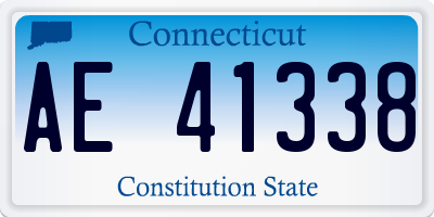 CT license plate AE41338