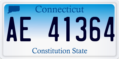 CT license plate AE41364
