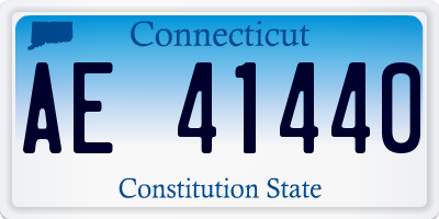 CT license plate AE41440