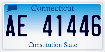 CT license plate AE41446