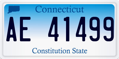 CT license plate AE41499