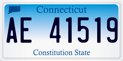 CT license plate AE41519