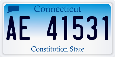 CT license plate AE41531