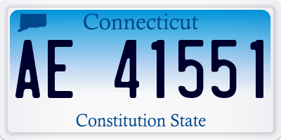 CT license plate AE41551